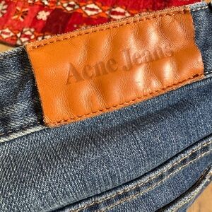 ACNE Jeans Blue Denim Straight Leg Ankle size 26